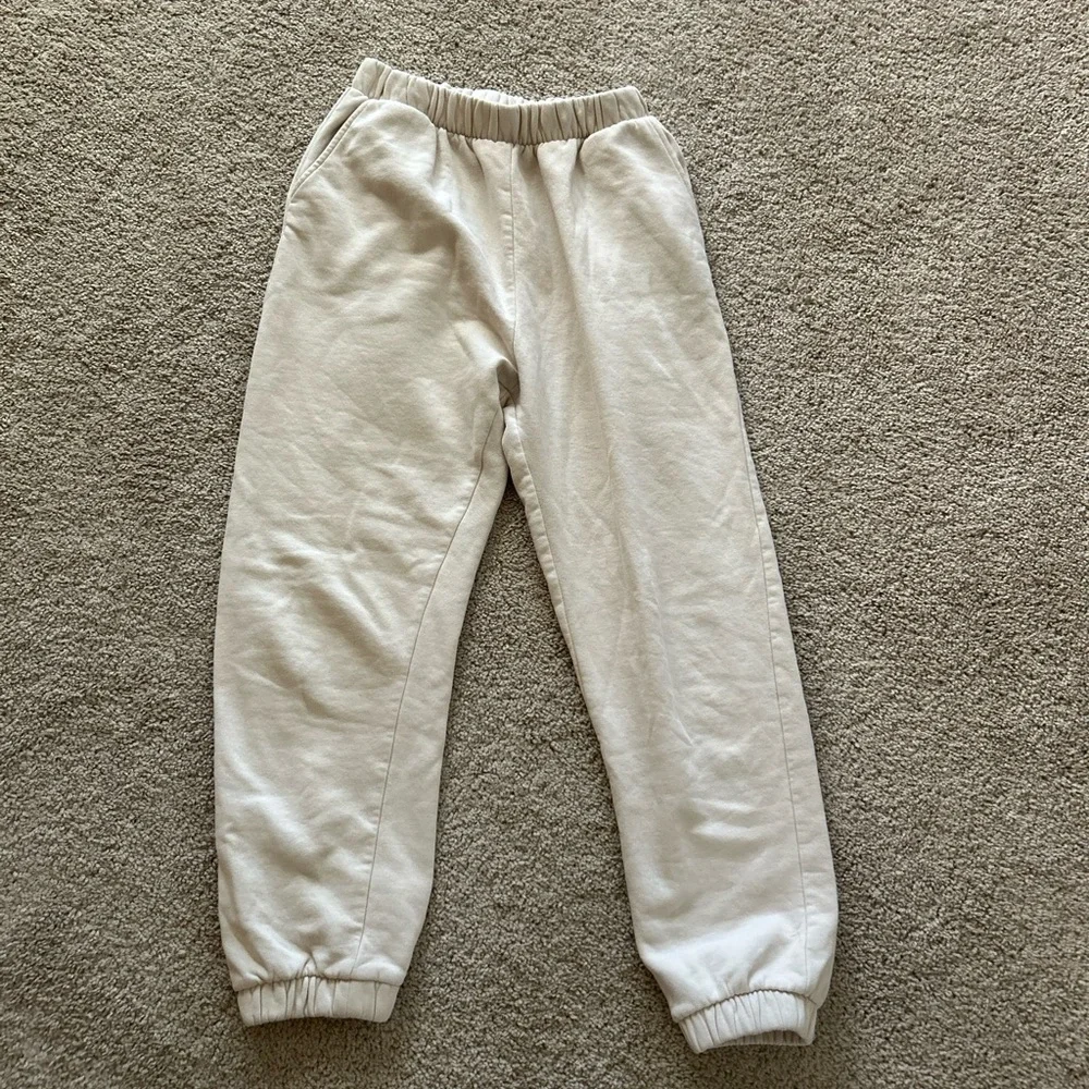 Zara Cream Joggers for Women - Picture 1 of 3